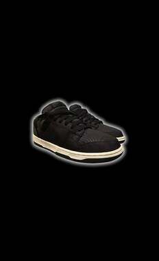 ( VNDS Dunk Low ) Black Canvas Men's Size [ 9 ]